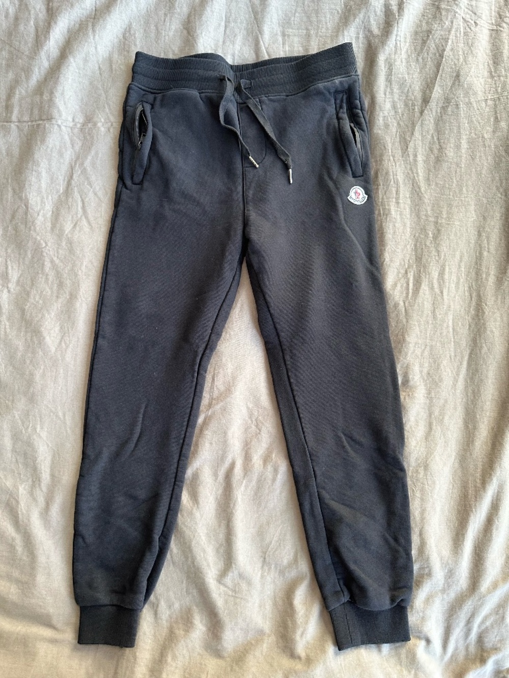 Moncler Black Logo Patch Jogger Sweatpants, Men S/M